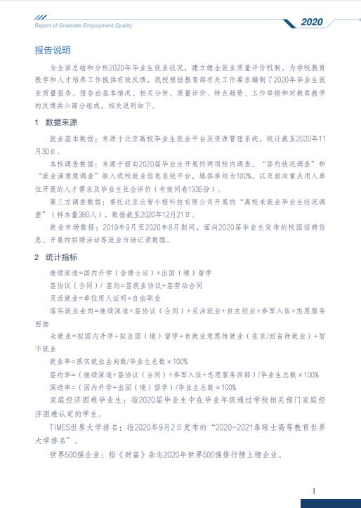 中央財(cái)經(jīng)大學(xué)2020年畢業(yè)生就業(yè)質(zhì)量報(bào)告發(fā)布