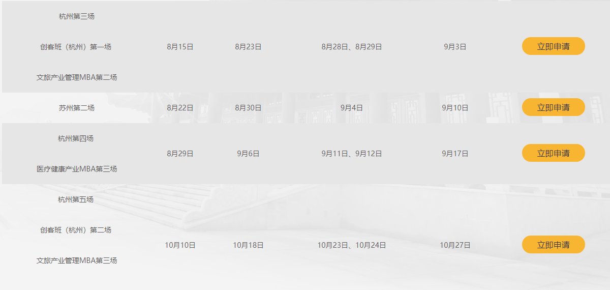 浙江大學中文MBA2022級提前面試